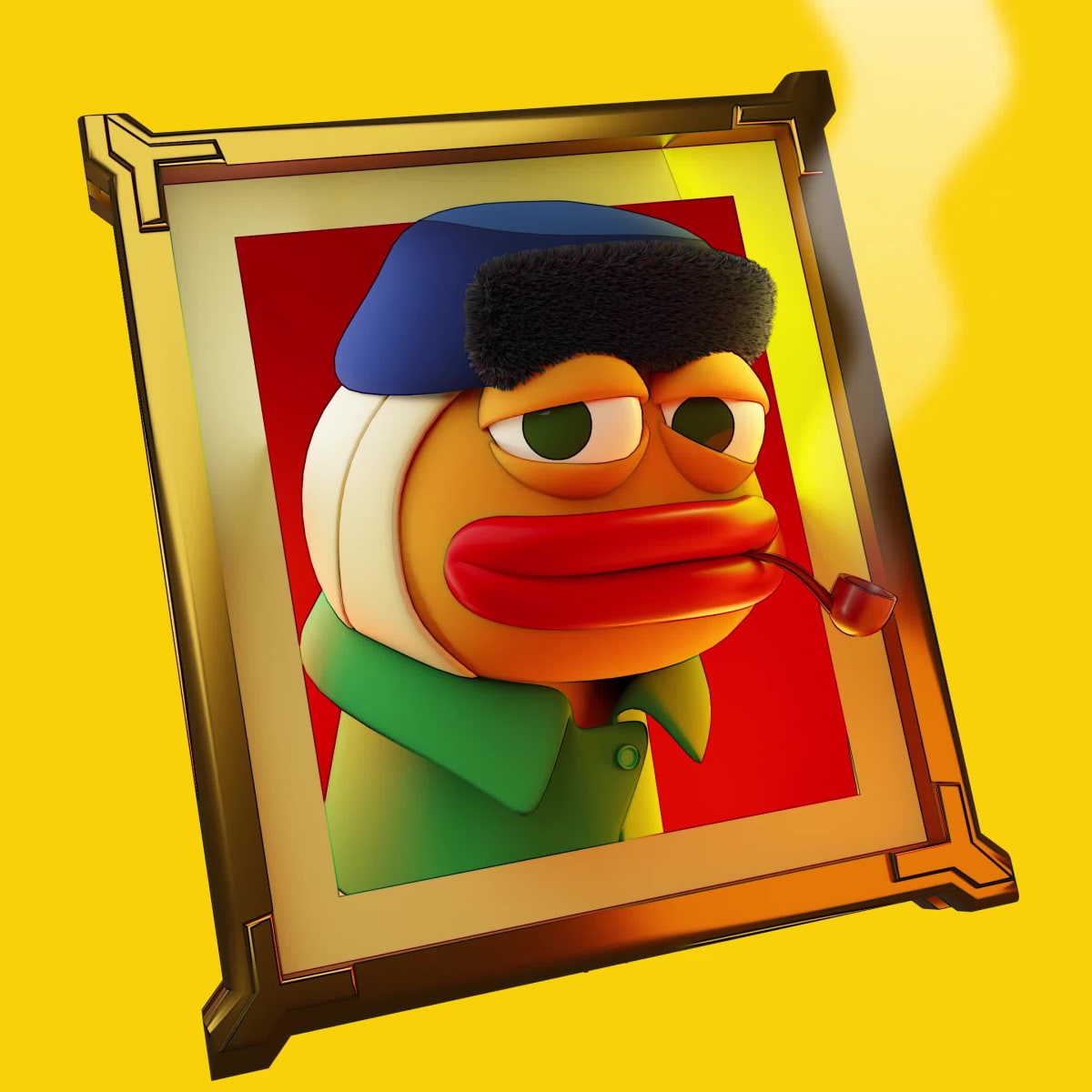 Painting of Bandaged Ear Froggo