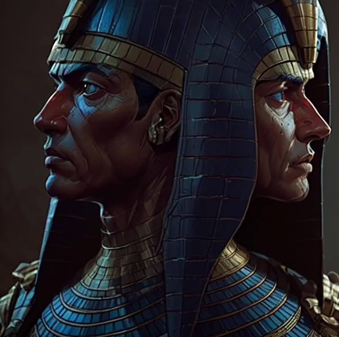 Rebirth of Van Gogh as a Pharaoh