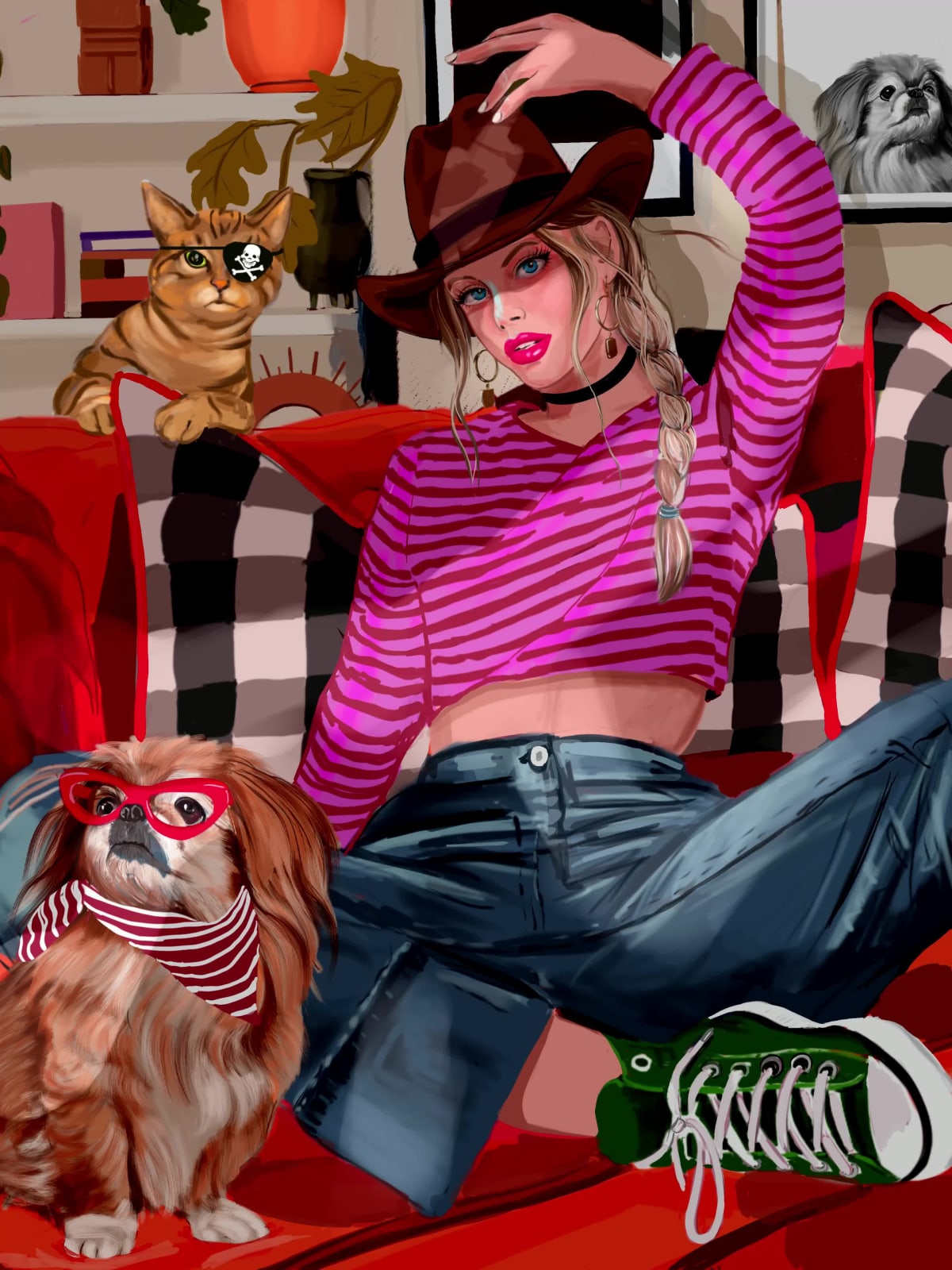 MAYA, LUCY AND GARFIELD