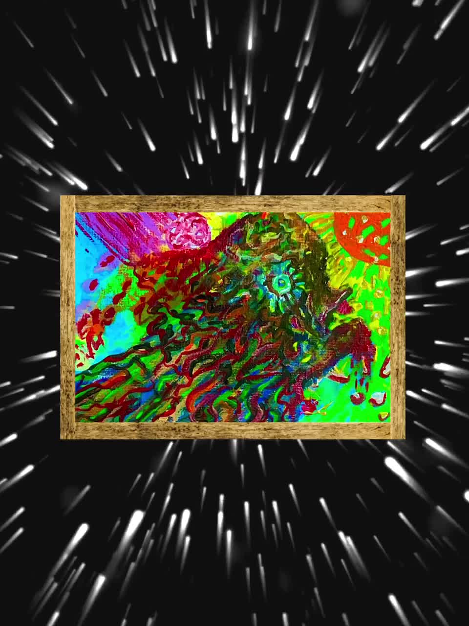 Over Shocked (1/1 Print On Canvas)