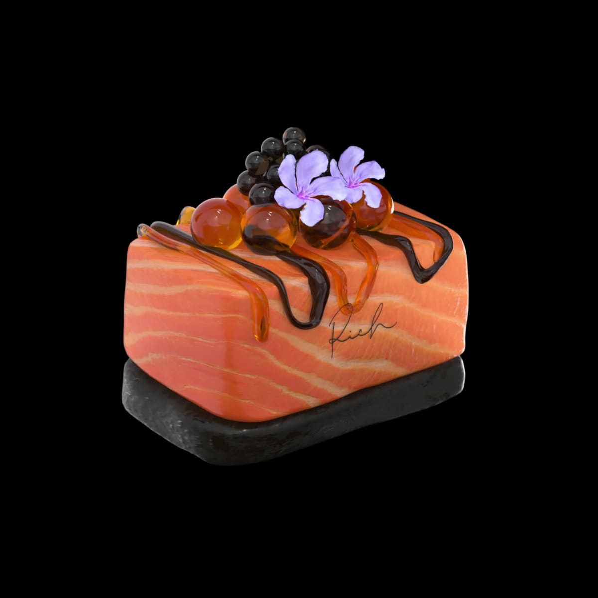 Oshizushi Caviar Salmon #60