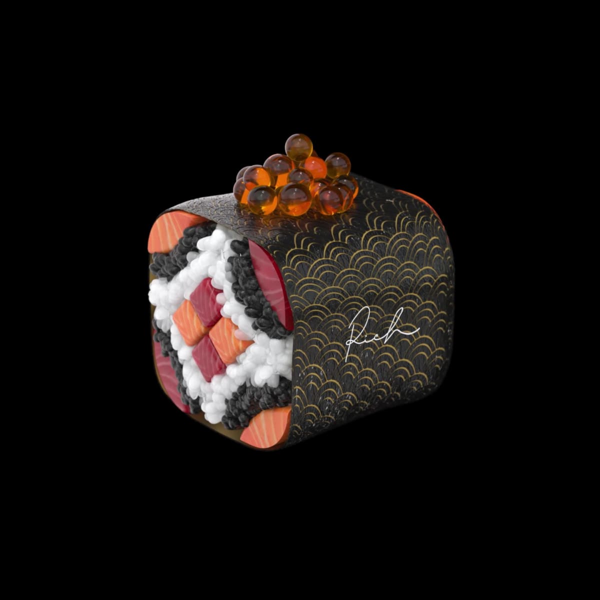 Gold Mosaic Sushi #70