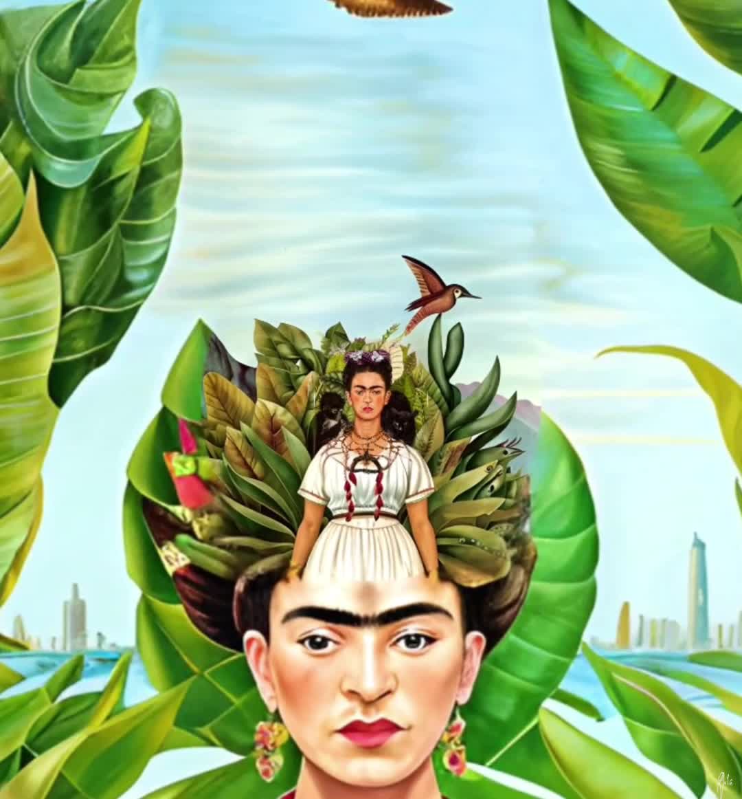 Self-Portrait with Thorn Necklace and Hummingbird, 1940