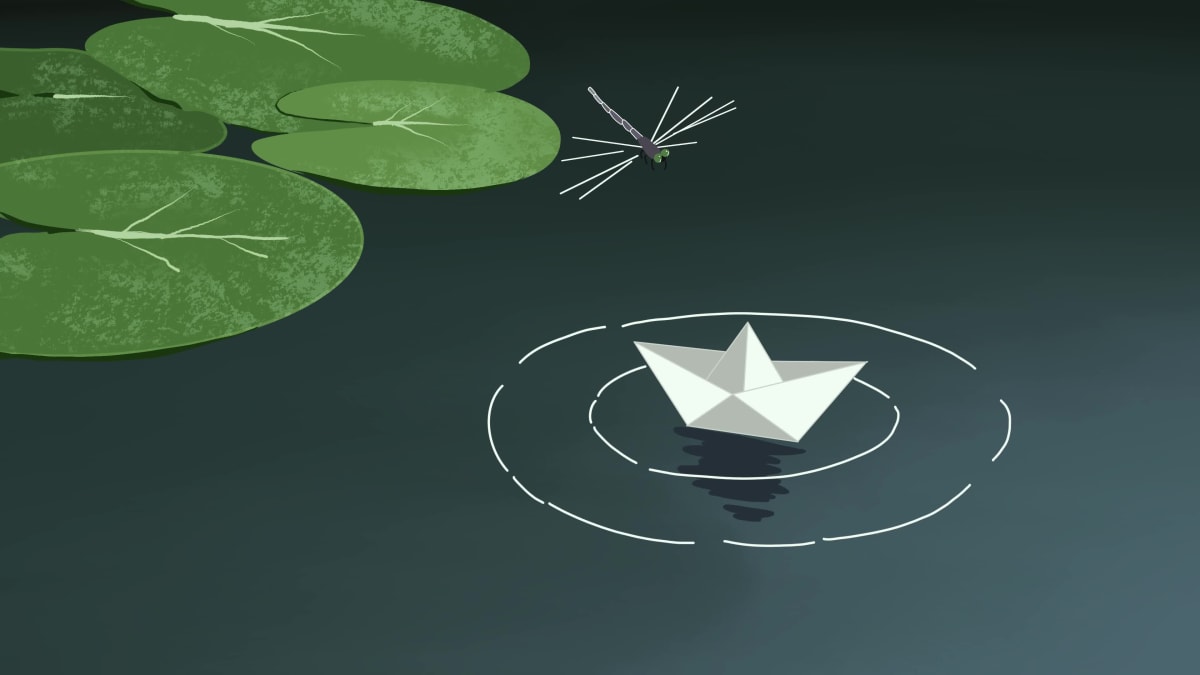 Dragonfly and the Paperboat