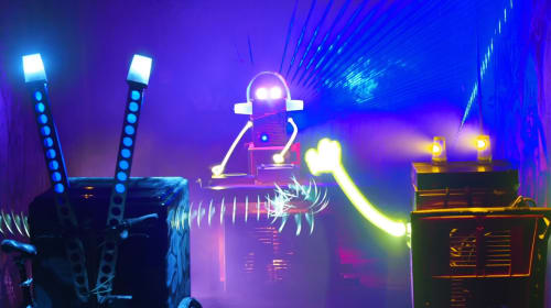 Lightpainting Robot party I