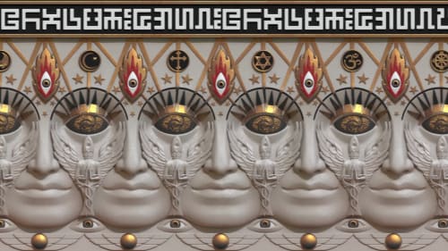Entheon Faces (Alex Grey)