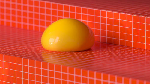 Drip Vase 1.0 - Egg Yolk