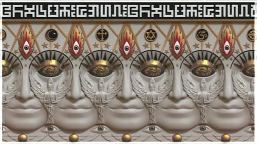 Entheon Faces - Silver (Alex Grey)