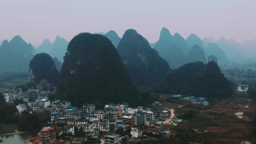 Flying Over Yangshuo