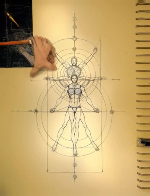 THE VITRUVIAN MAN AI