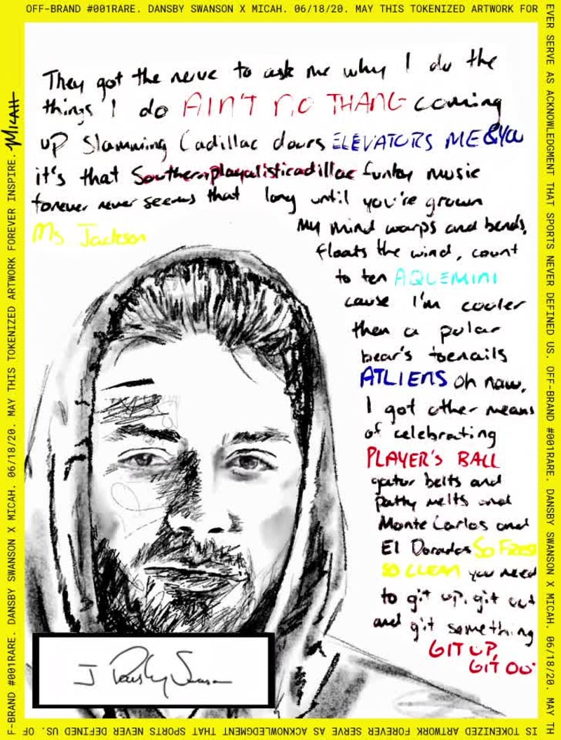 Dansby Swanson 'OFF-BRAND' #001 - Rare