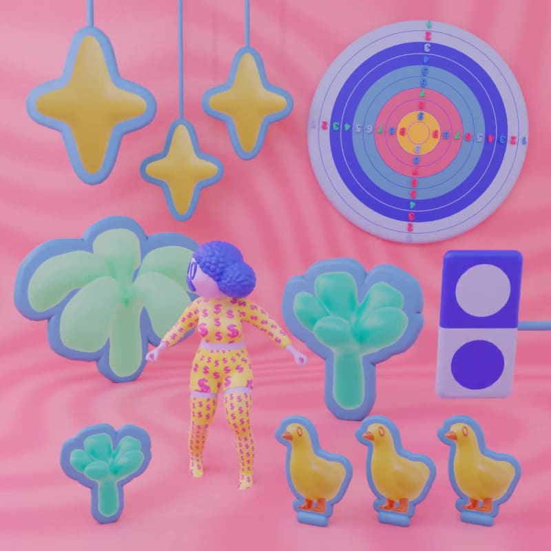 Polly Focket at the digital carnival shitshow