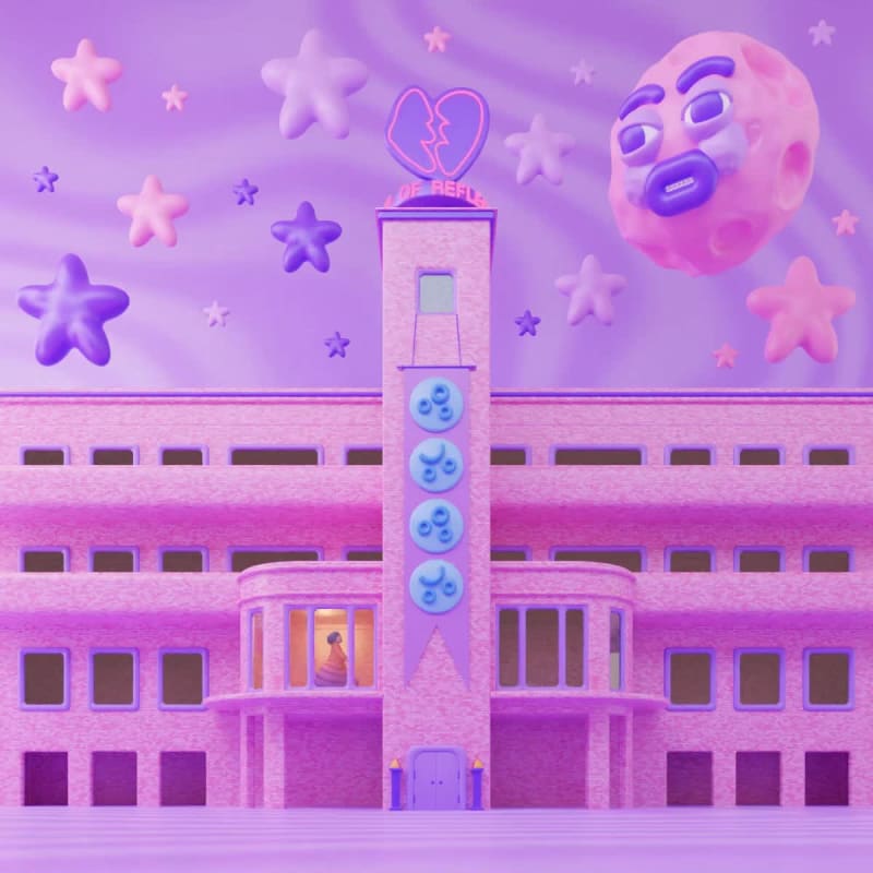 Polly Focket's pink palace of reflection