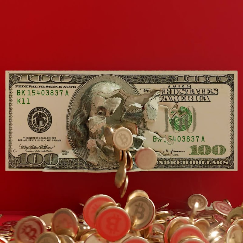 FIAT vs Bitcoin Bursting