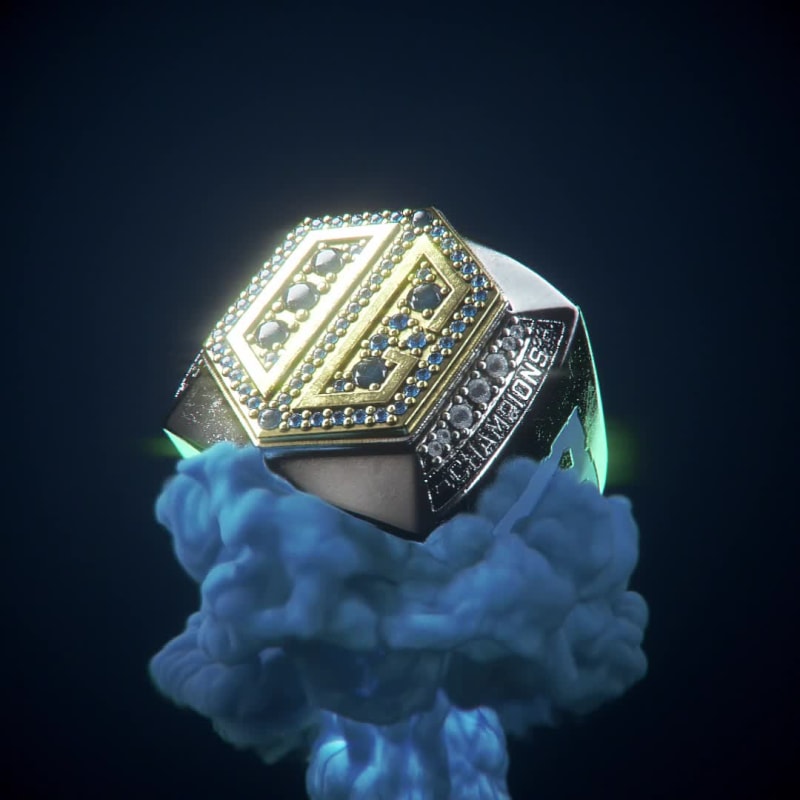 Blue Dota 2 Ring #8/25