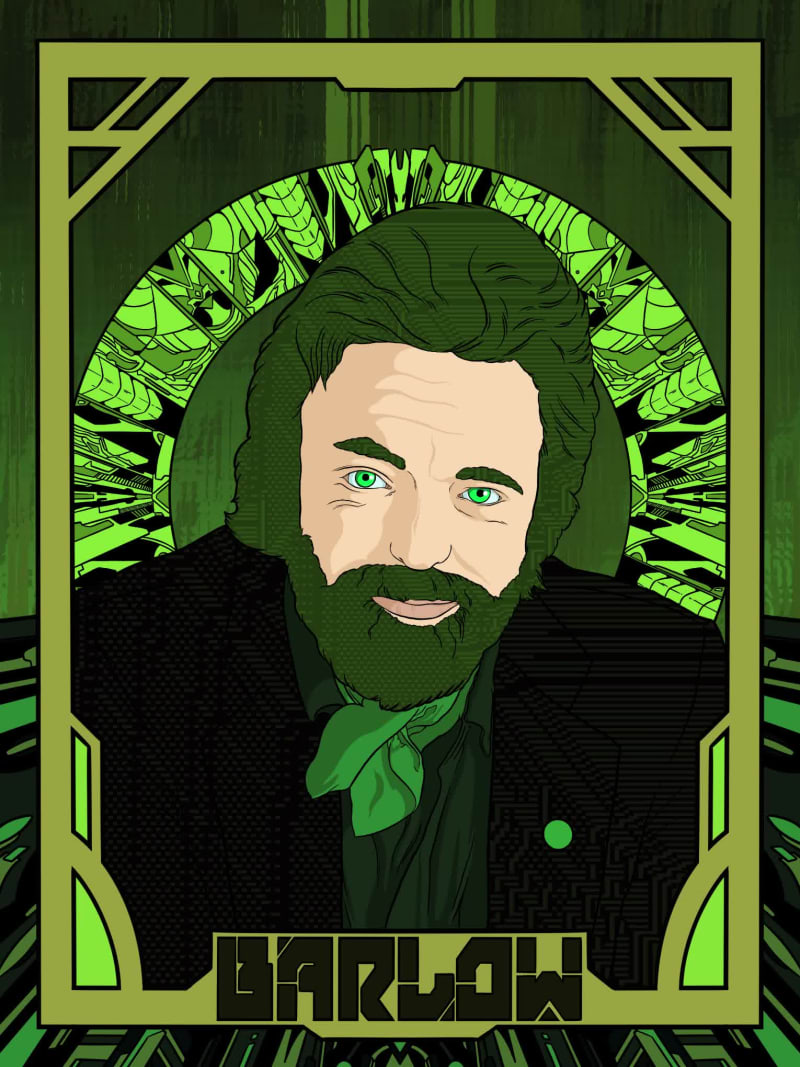 John Petry Barlow (Hackers Green Variant) #1/10
