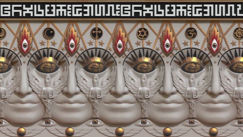 Entheon Faces (Alex Grey)