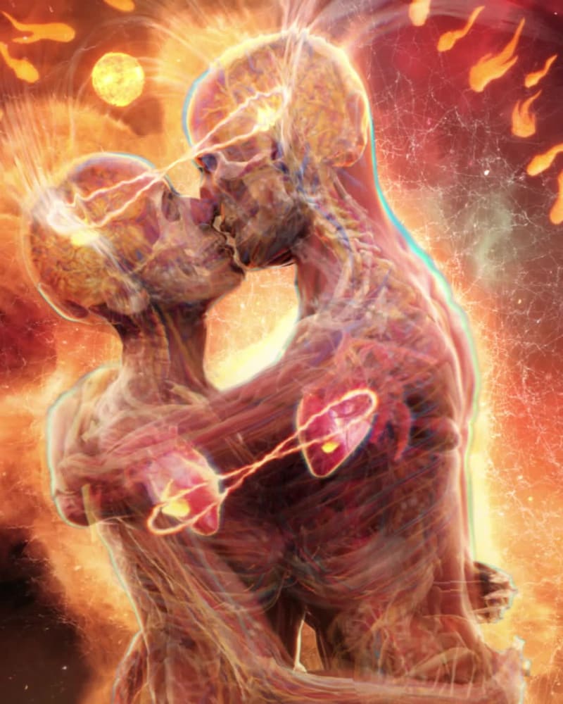Kissing (Alex Grey)
