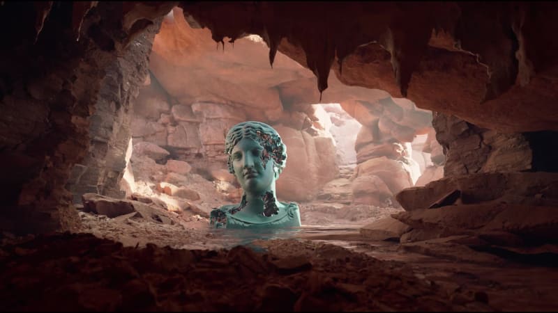 Eroding and Reforming Bust of Melpomene (Martian Day) #132/150