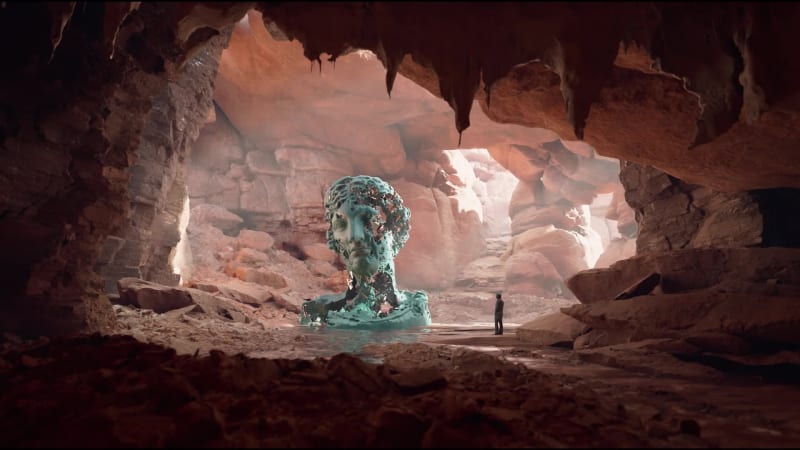 Eroding and Reforming Bust of Melpomene (Martian Day) #104/150