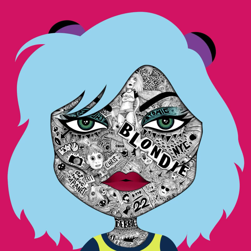 DEBBIE HARRY PUNK - BLUE