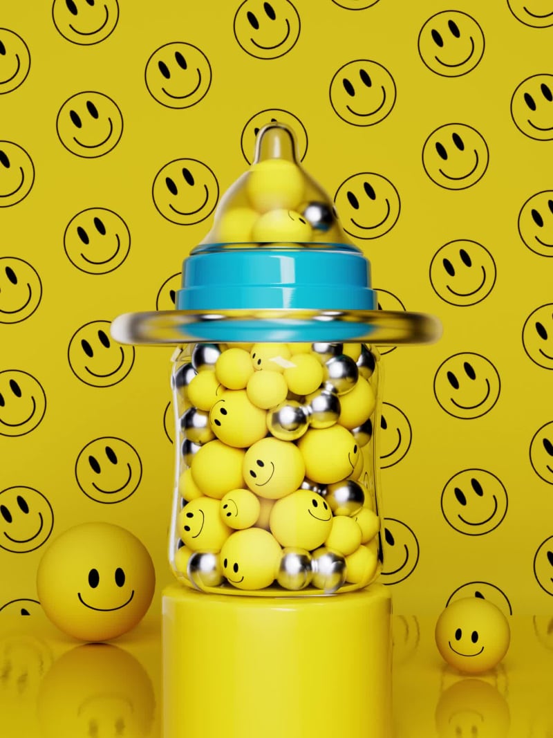Happy Bottle by Amy Kilner