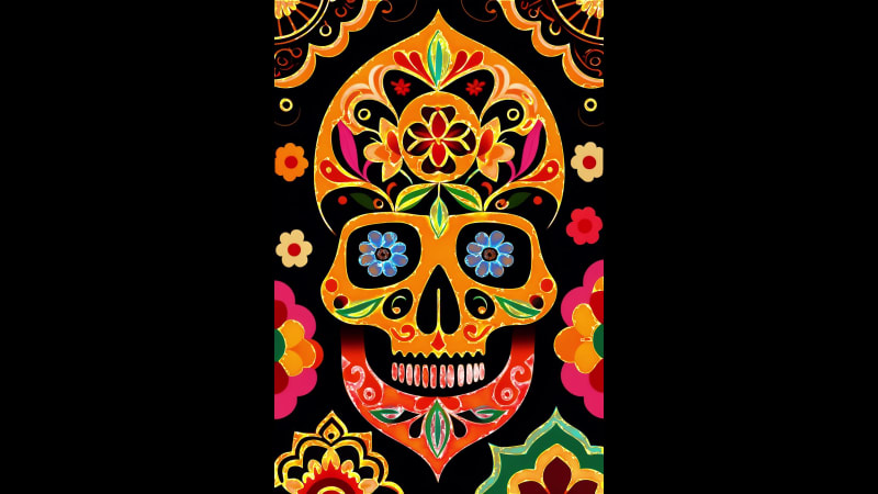 Floral Skull