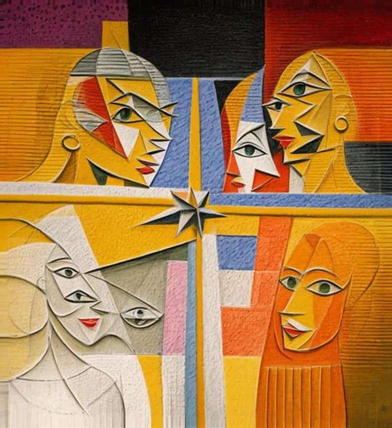AI Les Demoiselles d'Avignon