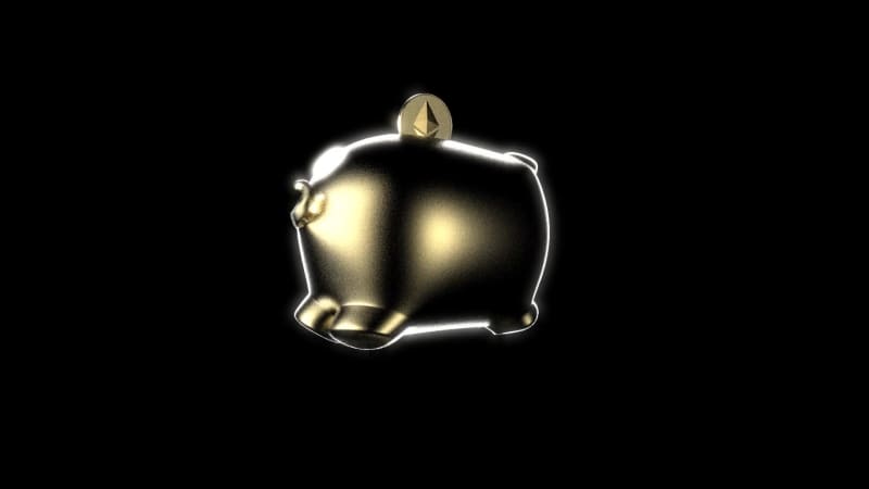 Gold ETHER PİGGY BANK #1/7
