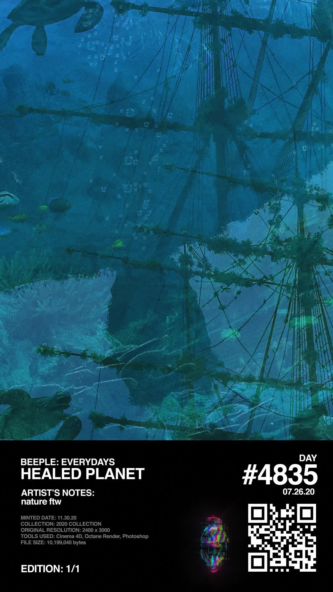 Mike Winkelmann - Beeple Round 2 - Hidden NFT (BEEPLE2)
 - HEALED PLANET - NFT # 100050001