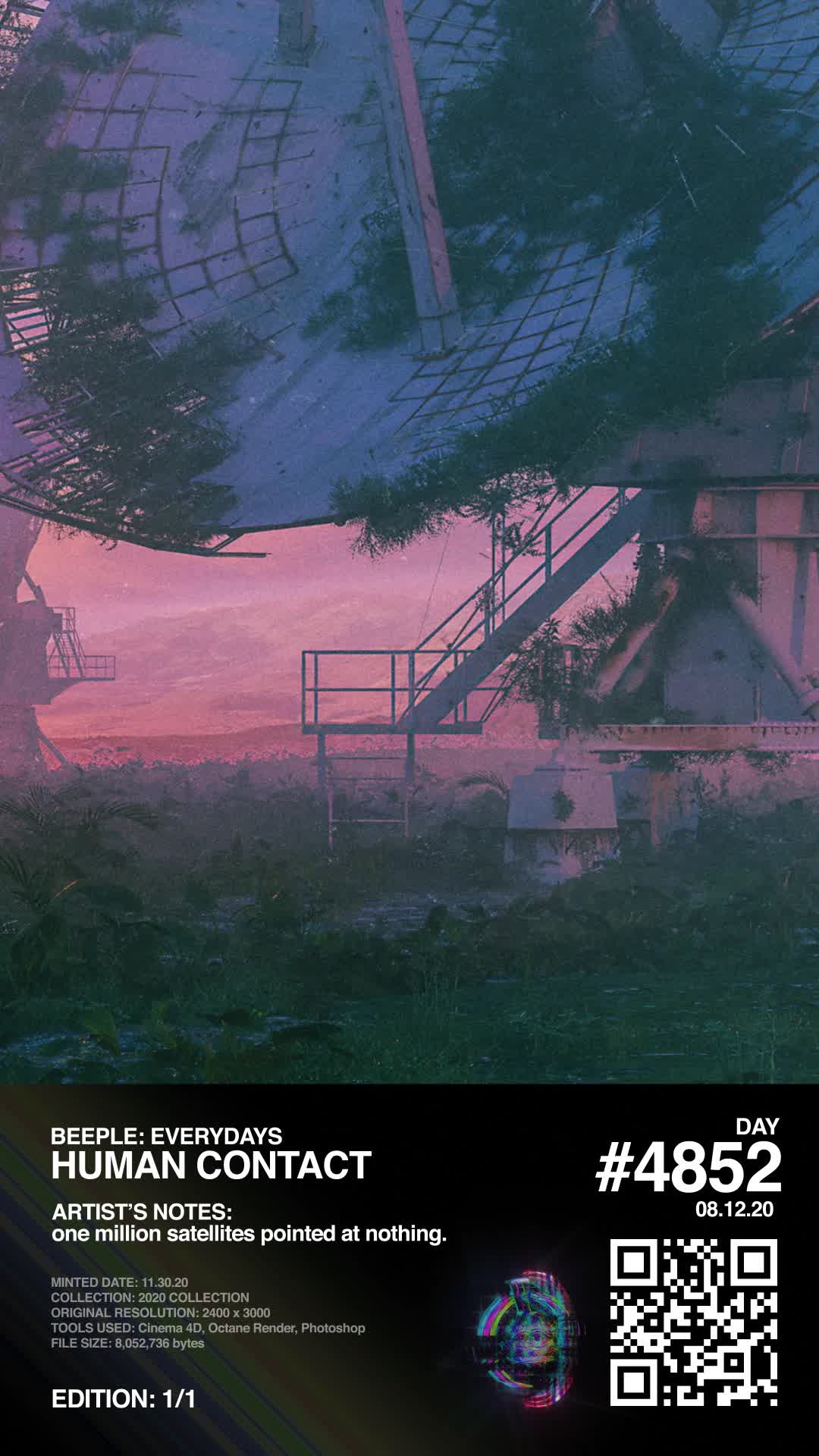 Mike Winkelmann - Beeple Round 2 - Hidden NFT (BEEPLE2)
 - HUMAN CONTACT - NFT # 100070001