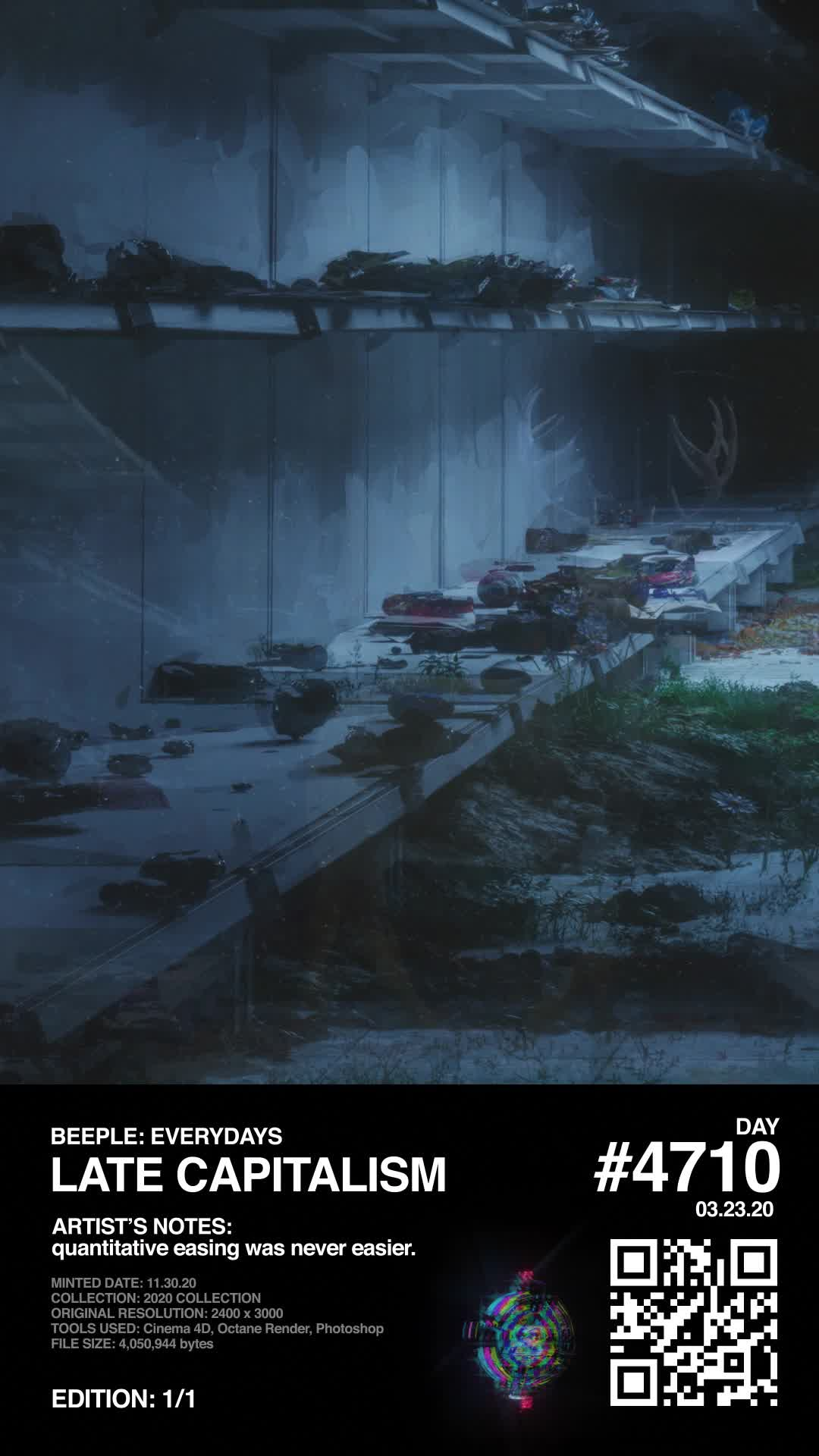 Mike Winkelmann - Beeple Round 2 - Hidden NFT (BEEPLE2)
 - LATE CAPITALISM - NFT # 100120001