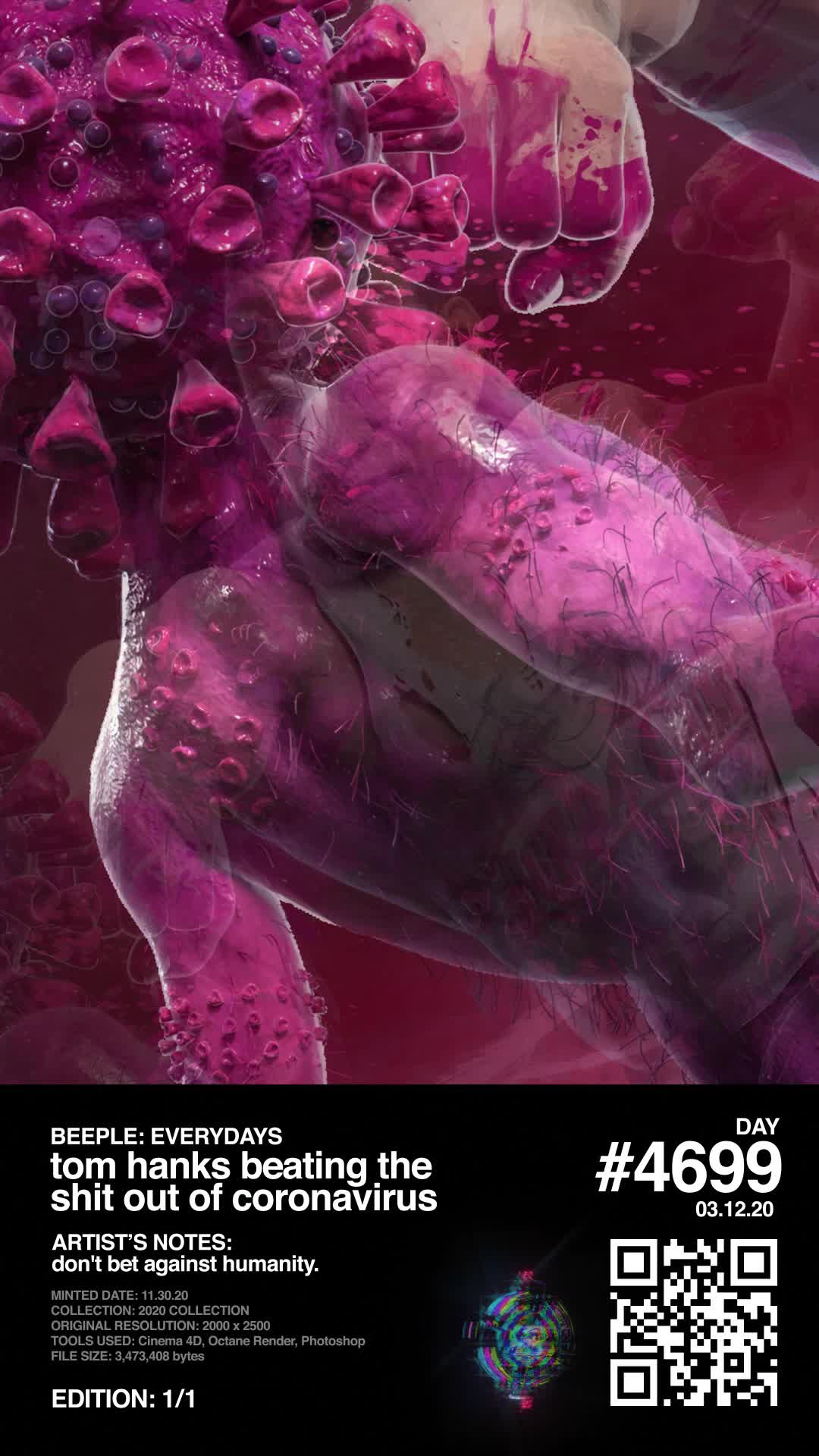 Mike Winkelmann - Beeple Round 2 - Hidden NFT (BEEPLE2)
 - TOM HANKS - NFT # 100190001