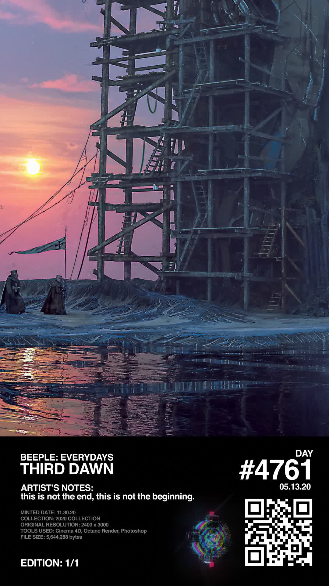 Mike Winkelmann - Beeple Round 2 - Hidden NFT (BEEPLE2)
 - THIRD DAWN - NFT # 100180001