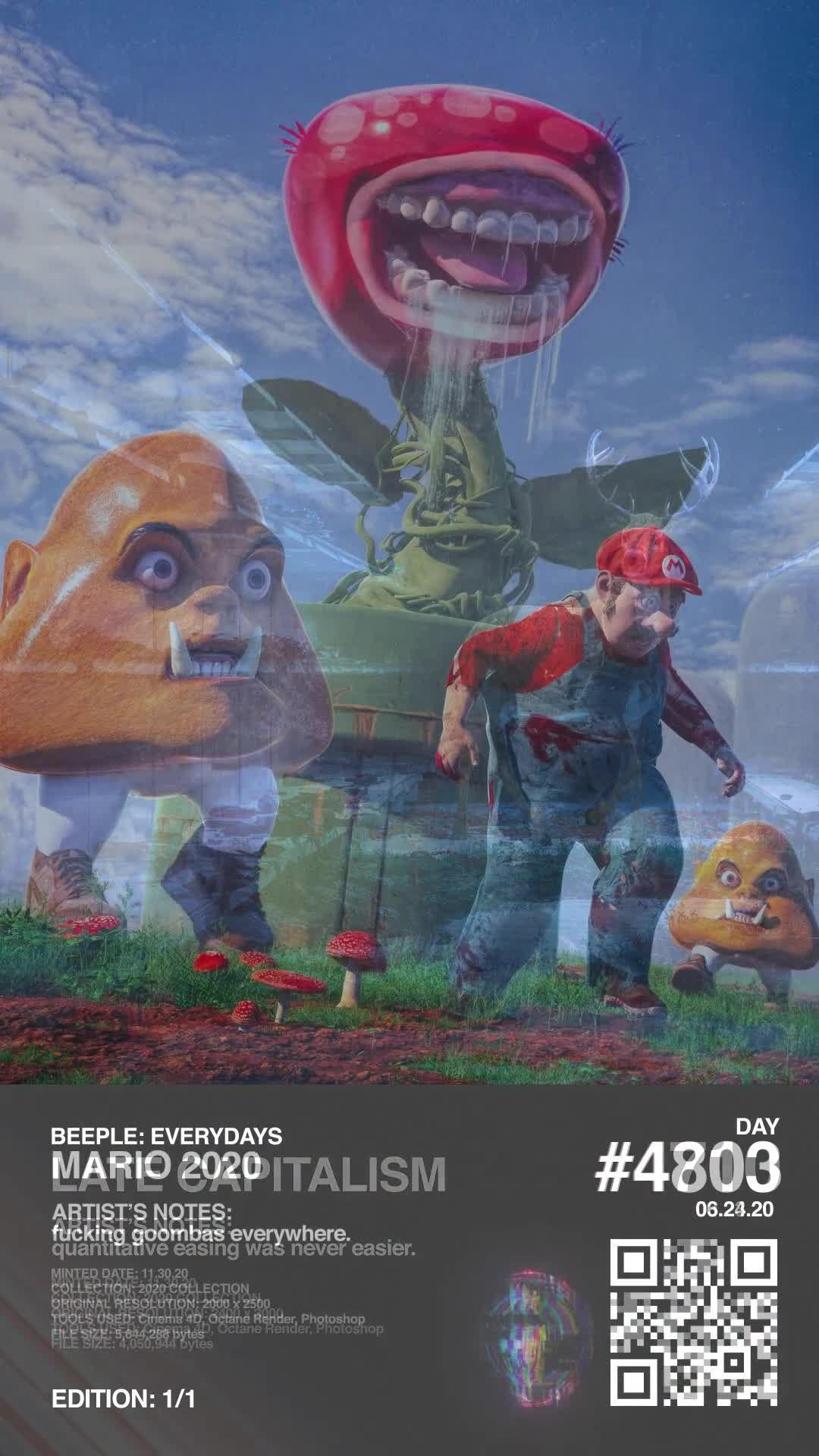 Mike Winkelmann - Beeple Round 2 - Final NFT (BEEPLE2) - THE COMPLETE MF COLLECTION - NFT # 100010001