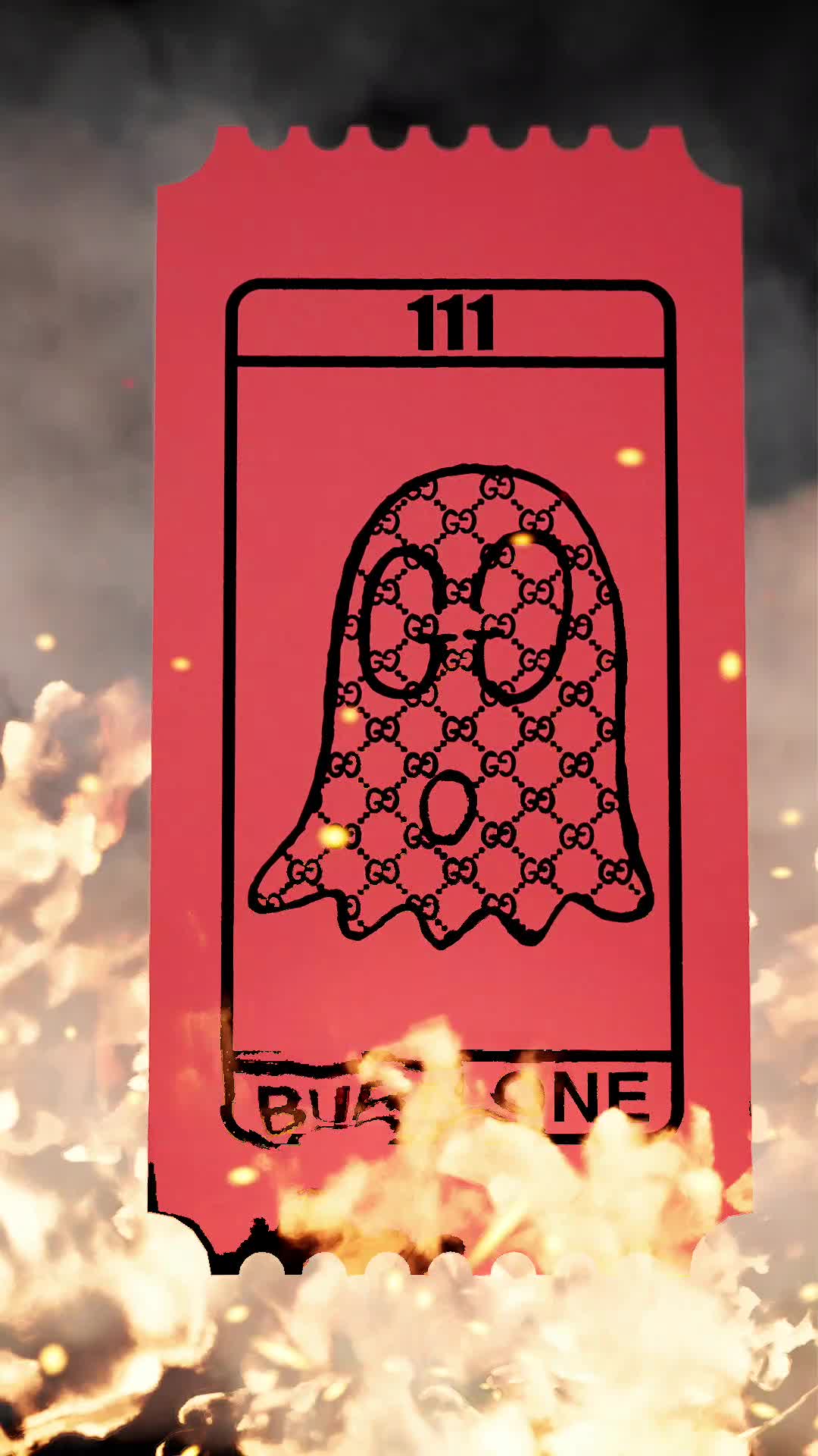 Burn Ticket Red #1/1