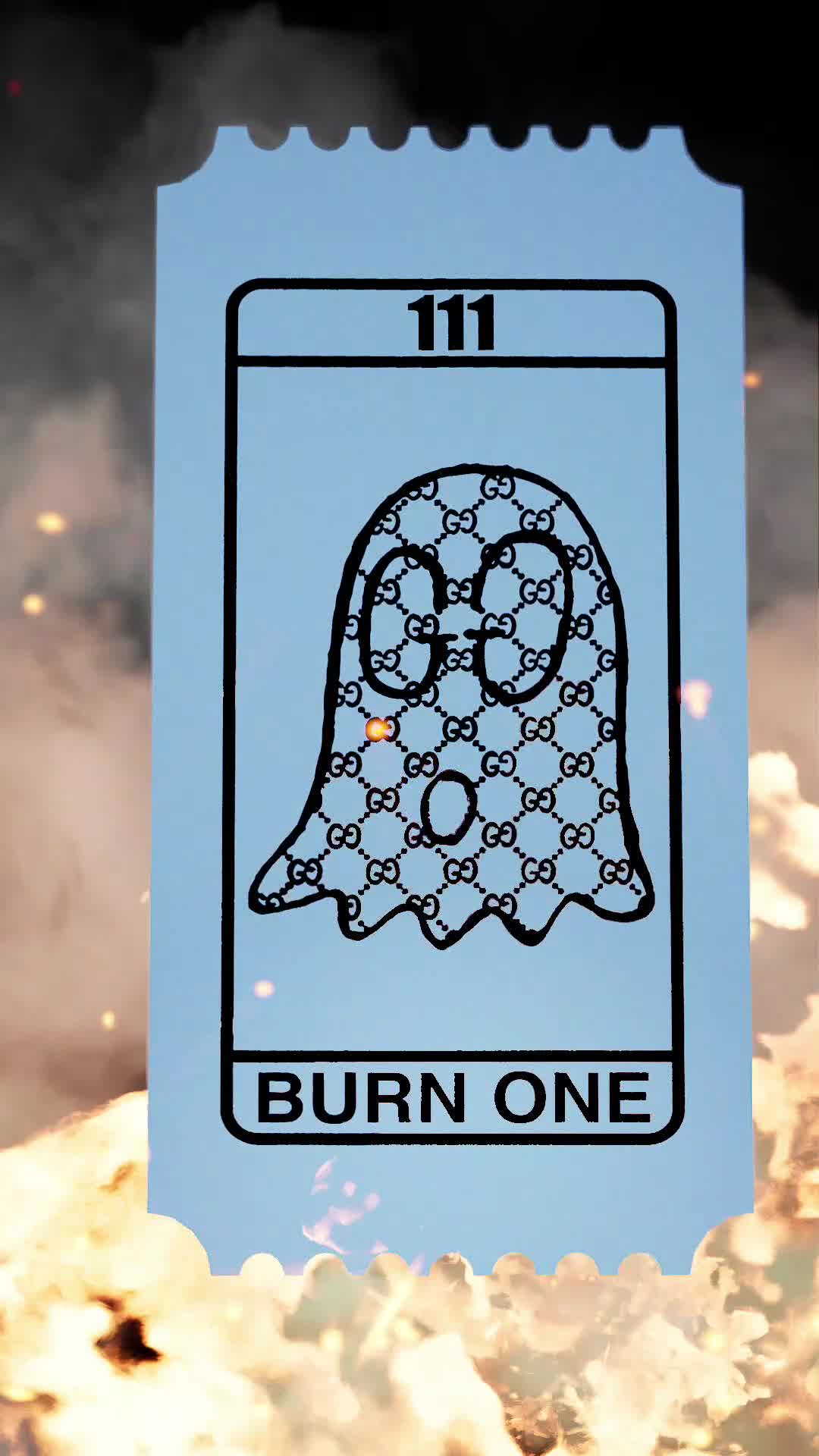 Burn Ticket Blue #2/3